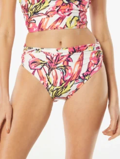 Carmen Marc Valvo Classic Shirred Waist Bikini Bottom - Brava Lily