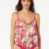 Carmen Marc Valvo Flyaway Scarf Tankini Top - Brava Lily