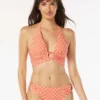 Carmen Marc Valvo Halter Bikini Top - Island Diamond