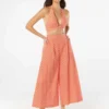 Carmen Marc Valvo Wide Leg Cover Up Pant - Island Diamond