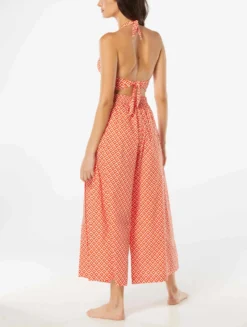 Carmen Marc Valvo Wide Leg Cover Up Pant - Island Diamond -Sexy Swimwear Store C4N816 816 alt02 scaled