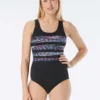Gabar Chlorine Resistant Scoop Neck One Piece Swimsuit - High Tide