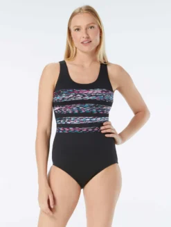 Gabar Chlorine Resistant Scoop Neck One Piece Swimsuit - High Tide