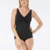 Gabar Chlorine Resistant Twist Front One Piece Swimsuit - Solids