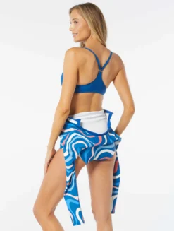 Beach House Sport Sculpt Long Sleeve Zip Front One Piece Swimsuit - Ribbon Stripe -Sexy Swimwear Store H03871 970 alt04 scaled