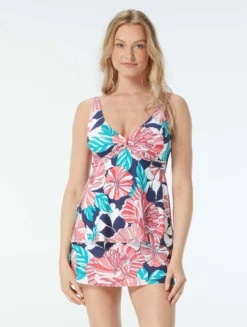 Beach House Swim Willow Twist Front Underwire Tankini Top - Deco Garden -Sexy Swimwear Store H06970 511 alt03 scaled