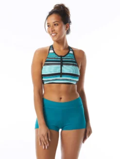 Beach House Sport Synergy Zip Front Racer Back Bikini Top - Shorelines -Sexy Swimwear Store H20706 970 alt03 R scaled