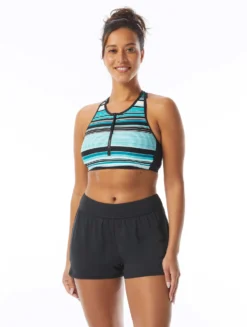 Beach House Sport Synergy Zip Front Racer Back Bikini Top - Shorelines -Sexy Swimwear Store H20706 970 alt05 R scaled