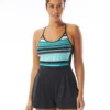 Beach House Sport Swell Swim Romper - Shorelines