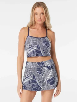 Beach House Sport Plateau Racerback Underwire Crop Bikini Top - Paradise Palm