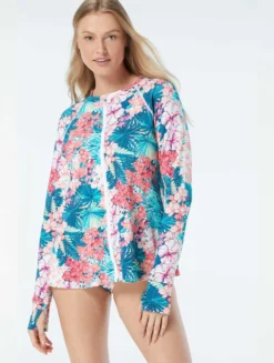 Beach House Swim Mary Relaxed Fit Rash Guard - Island Floral