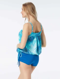 Beach House Swim Audrey Blouson Tankini Top - Shadow Fern -Sexy Swimwear Store H49529 435 alt03 scaled