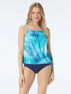 Beach House Swim Audrey Blouson Tankini Top - Shadow Fern -Sexy Swimwear Store H49529 435 alt04 scaled