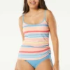 Beach House Swim Bridget Shirred Side Underwire Tankini Top - Parade Stripe