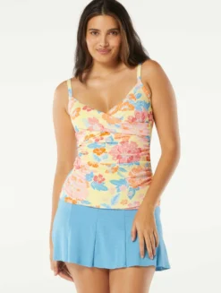 Beach House Swim Christa Wrap Underwire Tankini Top - Newport Floral -Sexy Swimwear Store H98786 970 alt04 scaled