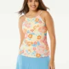 Beach House Swim Blair High Neck Tankini Top - Newport Floral