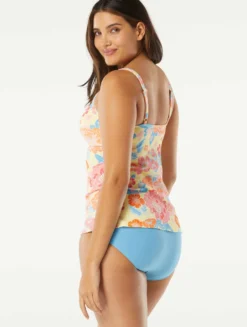 Beach House Swim Blair High Neck Tankini Top - Newport Floral -Sexy Swimwear Store H98795 970 alt03 scaled