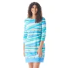 Beach House Style Stella Boat Neck Tunic Dress - Miami