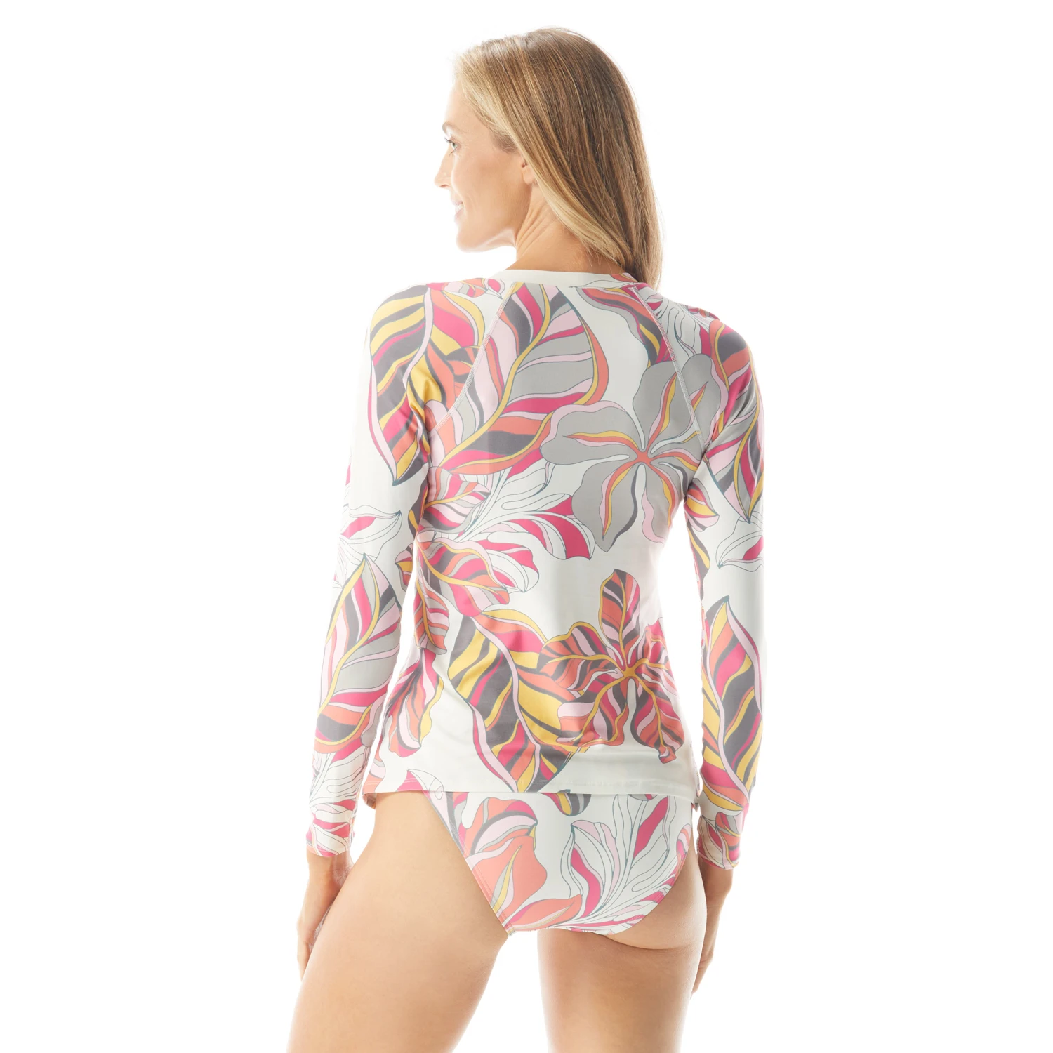 Beach House Swim Eden Logo Zip Front Rash Guard - Captiva 2 Beach House Swim Eden Logo Zip Front Rash Guard - Captiva - Image 2