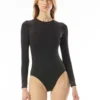 MICHAEL Michael Kors Long Sleeve Rashguard Surf One Piece Swimsuit - Glam Deco
