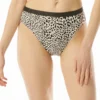 MICHAEL Michael Kors High Leg Bikini Bottom - Abstract Animal