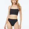 MICHAEL Michael Kors Halter Crop Bikini Top - Solids