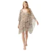 MICHAEL Michael Kors V-Neck Caftan Cover Up - Diagonal Belt Print