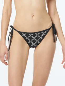 MICHAEL Michael Kors String Bikini Bottom - Empire Logo