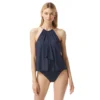 MICHAEL Michael Kors Halter High Neck Tankini Top - Chain