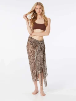 MICHAEL Michael Kors Wrap Cover Up Skirt - Wildcat