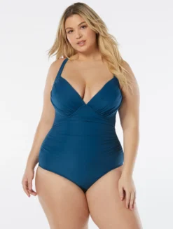 Coco Contours Regal Draped Push Up Underwire One Piece Swimsuit - Keepsake -Sexy Swimwear Store T32119 439 alt02 scaled