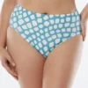 Coco Contours Onyx High Waisted Bikini Bottom - Abstract Giraffe