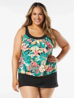 Coco Reef Ultra Fit Bra Sized Underwire Tankini Top - Passion Flower -Sexy Swimwear Store U26685 006 alt07 R scaled