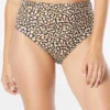 Coco Reef Impulse High Waist Rollover Bikini Bottom - Wild Cheetah