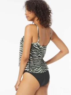 Coco Reef Femme Bra Sized Mesh Layer Underwire Tankini Top - Wild Zebra -Sexy Swimwear Store U29299 004 alt01 scaled