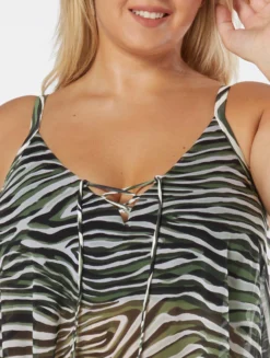 Coco Reef Femme Bra Sized Mesh Layer Underwire Tankini Top - Wild Zebra -Sexy Swimwear Store U29299 004 alt05 scaled