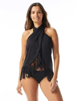 Coco Reef Entice Fringe Sarong Cover Up - Fringe -Sexy Swimwear Store U32505 006 alt02 R scaled
