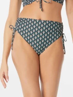 Coco Reef Inspire Shirred High Waist Bikini Bottom - Siren