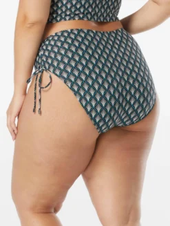 Coco Reef Inspire Shirred High Waist Bikini Bottom - Siren -Sexy Swimwear Store U36463 006 alt03 scaled