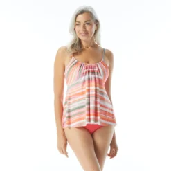 Coco Reef Harmony Bra Sized Underwire Tankini Top - Paloma Stripe