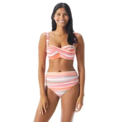 Coco Reef Five Way Bra Sized Underwire Bikini Top - Paloma Stripe -Sexy Swimwear Store U74988 816 alt02