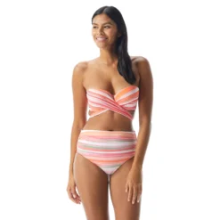 Coco Reef Five Way Bra Sized Underwire Bikini Top - Paloma Stripe -Sexy Swimwear Store U74988 816 alt06