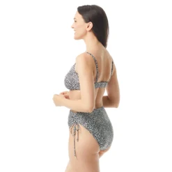 Coco Reef Supreme Bra Sized Shirred Underwire Bikini Top - St. Tropez Leopard -Sexy Swimwear Store U80460 006 alt02