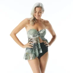 Coco Reef Allure Bra Sized Mesh Underwire Tankini Top - Endless Summer Palm -Sexy Swimwear Store U84220 970 alt02