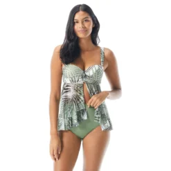 Coco Reef Allure Bra Sized Mesh Underwire Tankini Top - Endless Summer Palm -Sexy Swimwear Store U84220 970 alt04