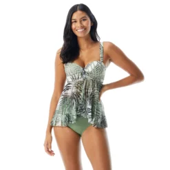 Coco Reef Allure Bra Sized Mesh Underwire Tankini Top - Endless Summer Palm -Sexy Swimwear Store U84220 970 alt06