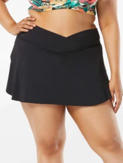 Coco Reef Serene Cross Over Swim Skort - Classic Solids -Sexy Swimwear Store U95486 006 alt03 R scaled