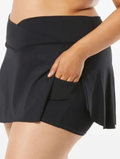 Coco Reef Serene Cross Over Swim Skort - Classic Solids -Sexy Swimwear Store U95486 006 alt05 R scaled