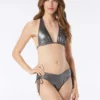 Vince Camuto Triangle Bikini Top - Metallic Shimmer
