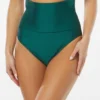 Vince Camuto Ribbed Roll-Over High Waist Bikini Bottom - Rib Texture